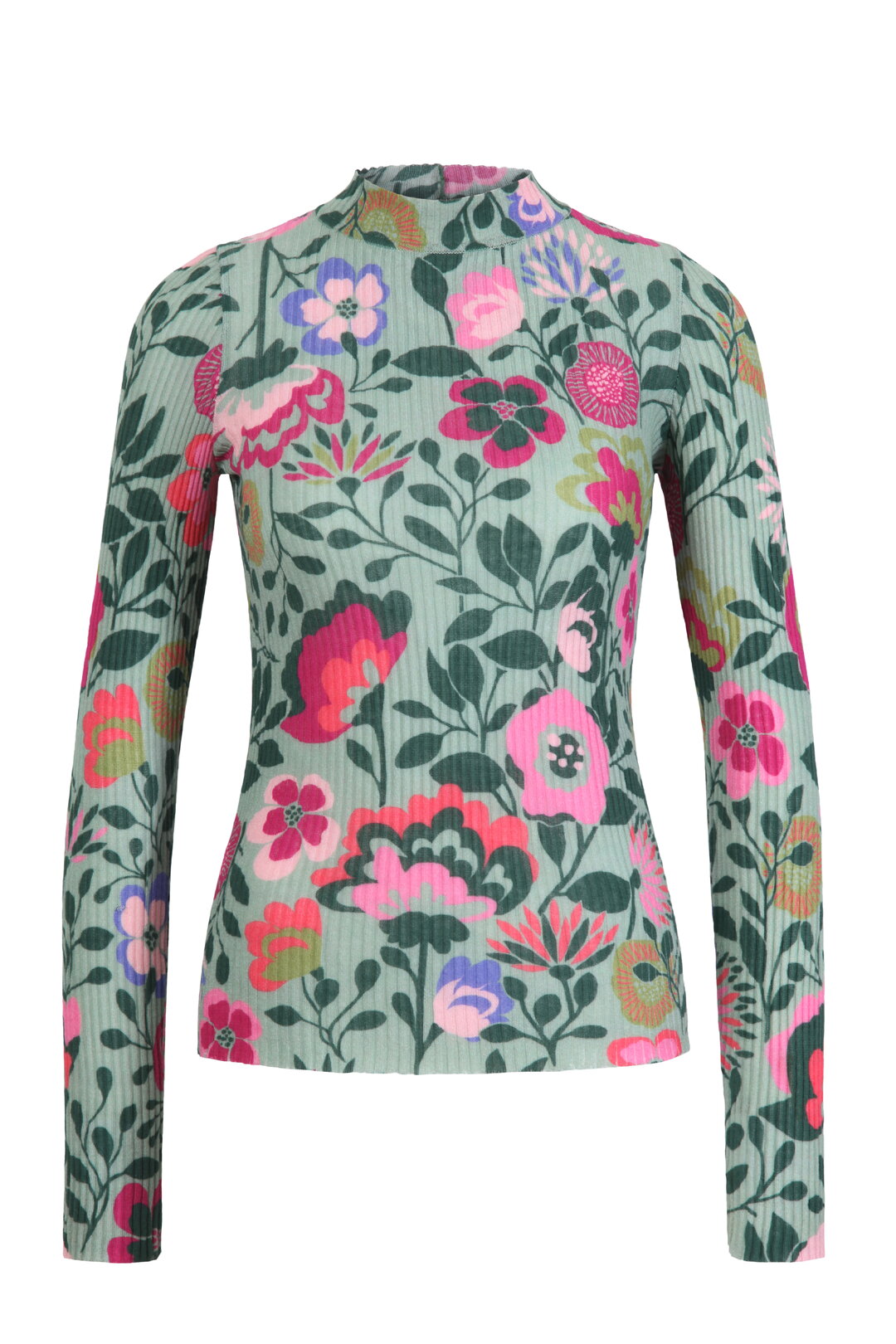 Bedruckter Pullover, Florales Motiv