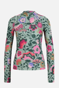 Bedruckter Pullover, Florales Motiv