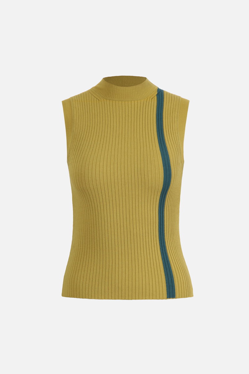 Ribbed Rollneck with the stripe