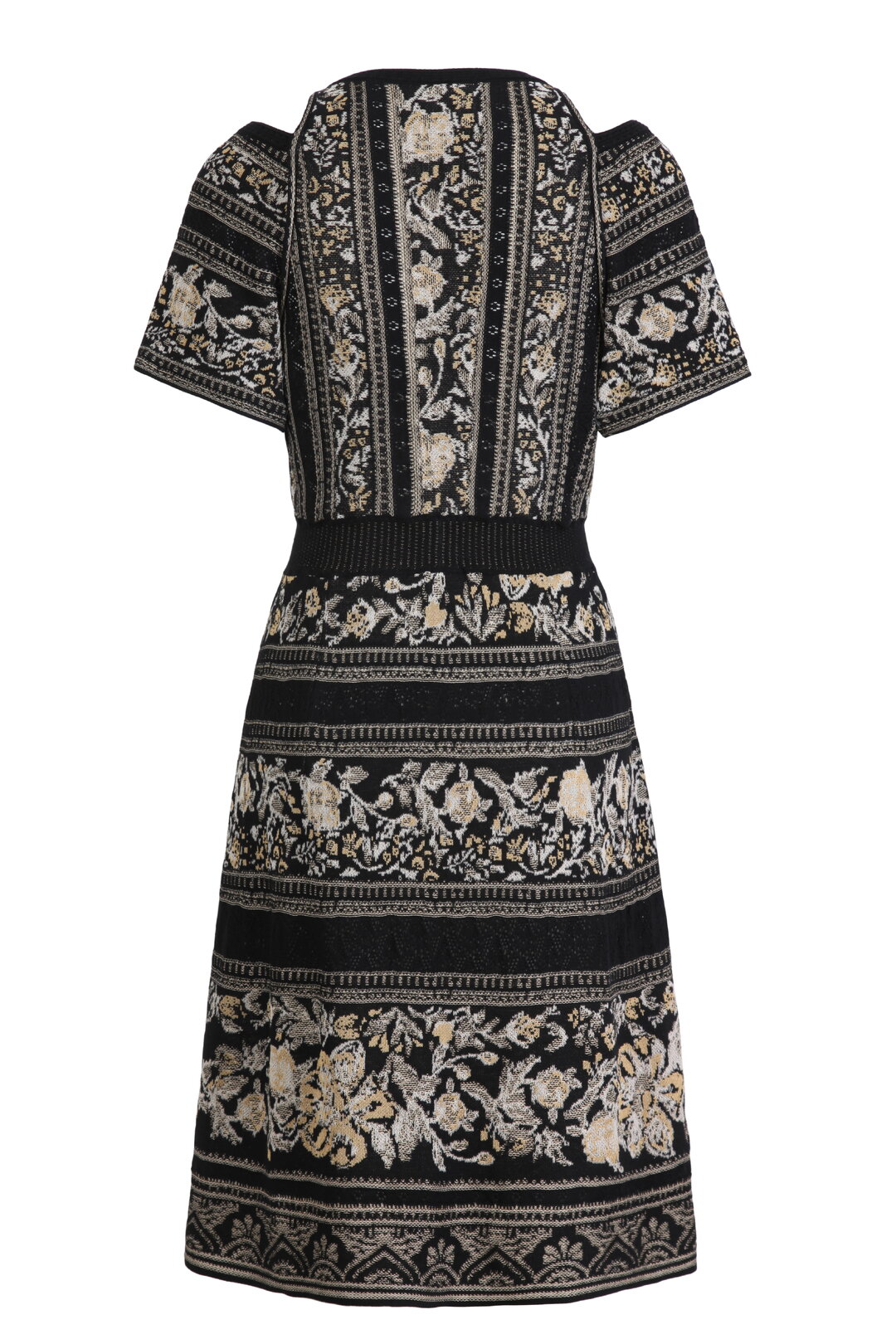 Jacquard-Kleid, Andalusien Motiv