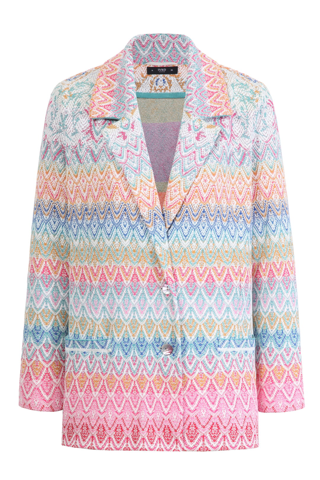 Gestrickter Blazer, Ornament Motiv