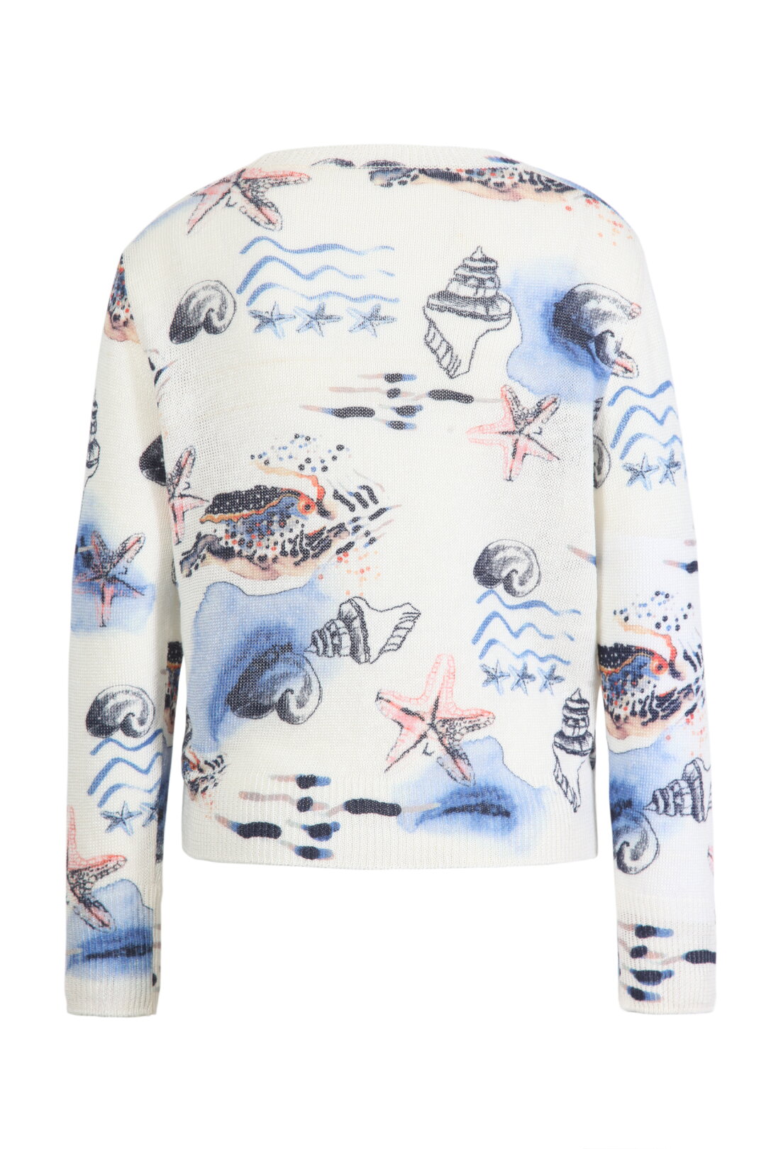 Printed Pullover,  Seabed Motif