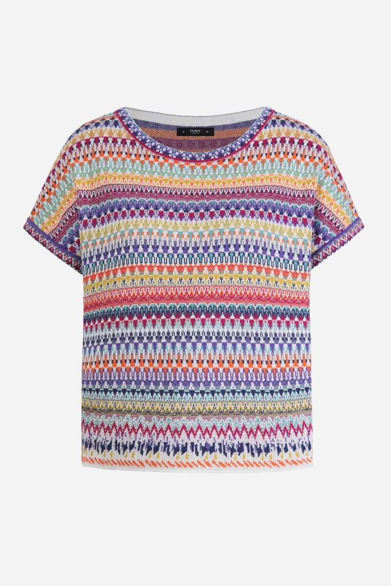 Sleeveless Pullover, Stripe Pattern