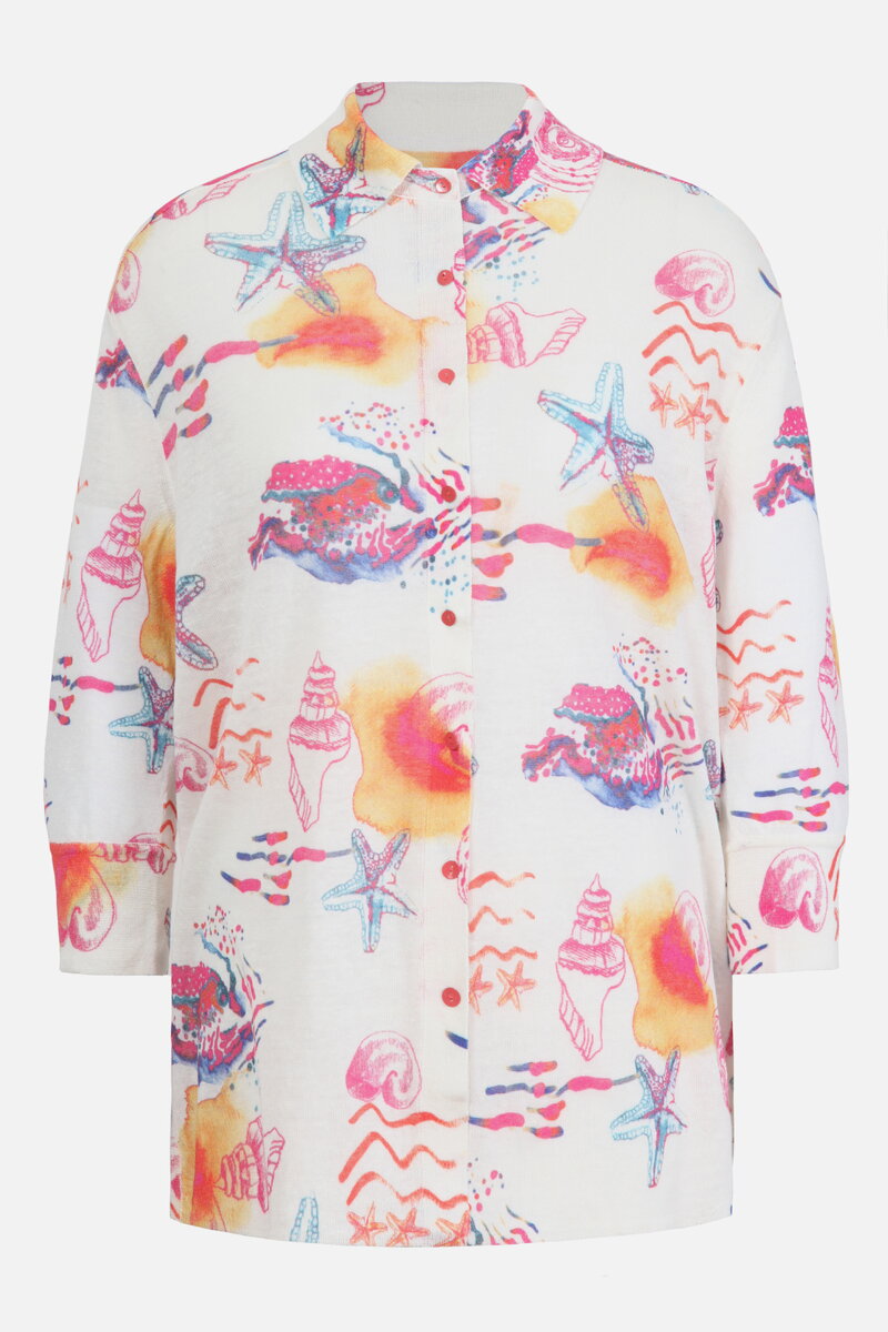 Bedrucktes Shirt, Meeresboden Motiv
