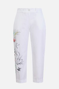 Embroidery Pants, Floral Pattern