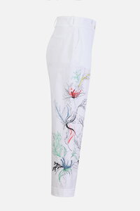 Embroidery Pants, Floral Pattern