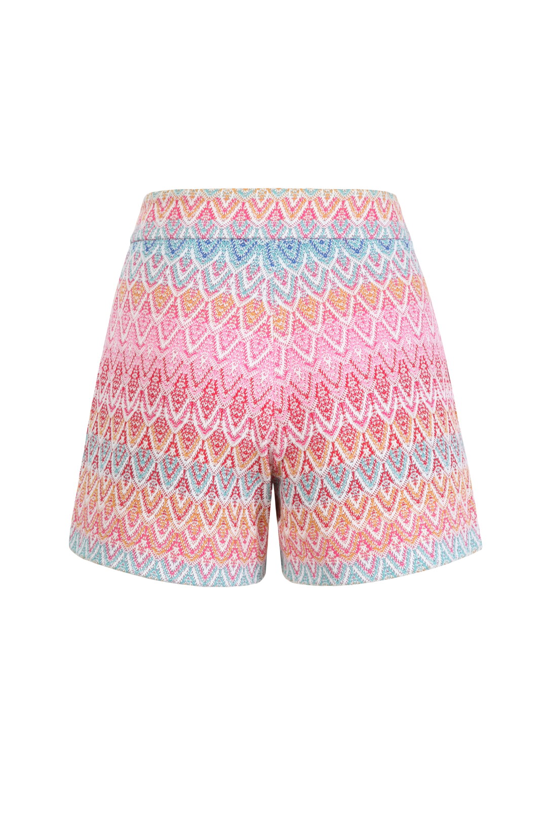 Jacquard-Shorts, Ornament Motiv