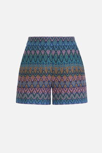 Jacquard-Shorts, Ornament Motiv