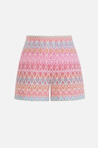 Jacquard-Shorts, Ornament Motiv