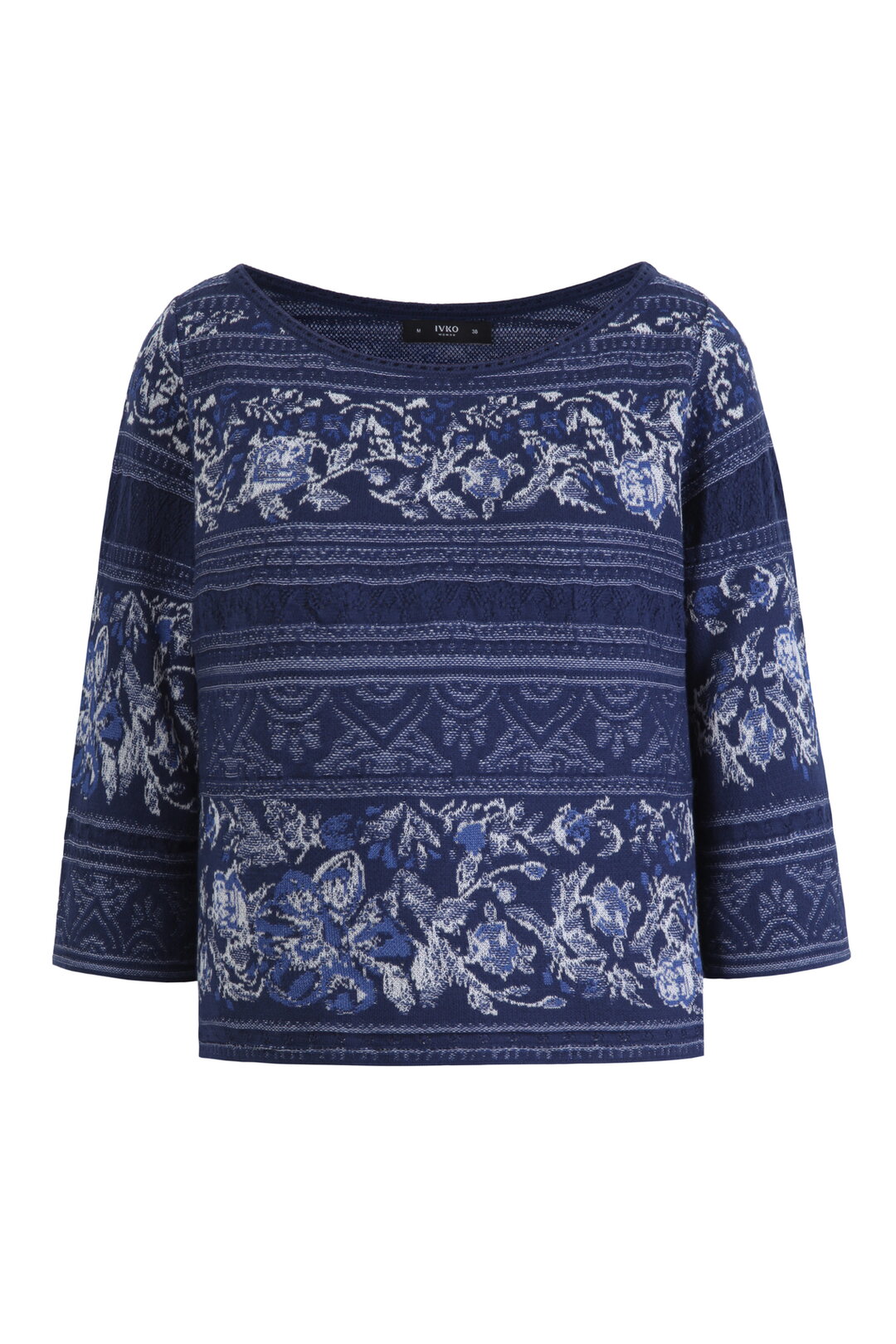 Jacquard-Pullover, Andalusien Motiv