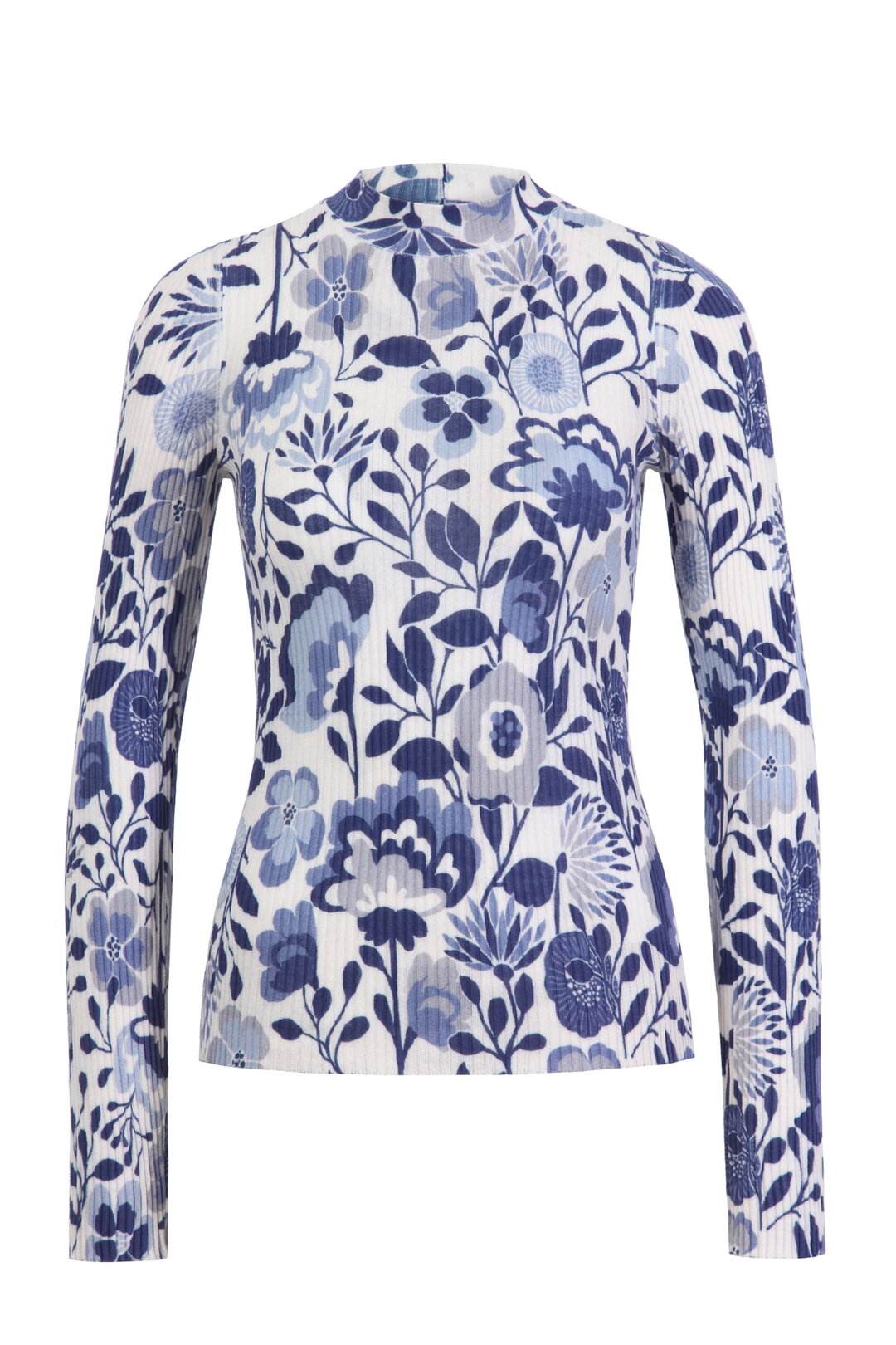 Bedruckter Pullover, Florales Motiv