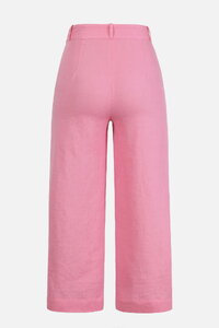 Linen Pants, 3/4 lenght - light pink - Pants - Ivko Woman