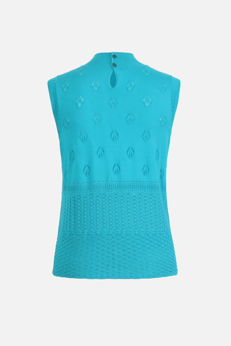 Ärmelloser Rollkragenpullover