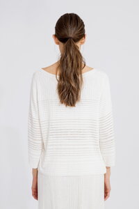 Boat neck Pullover, Structure Pattern