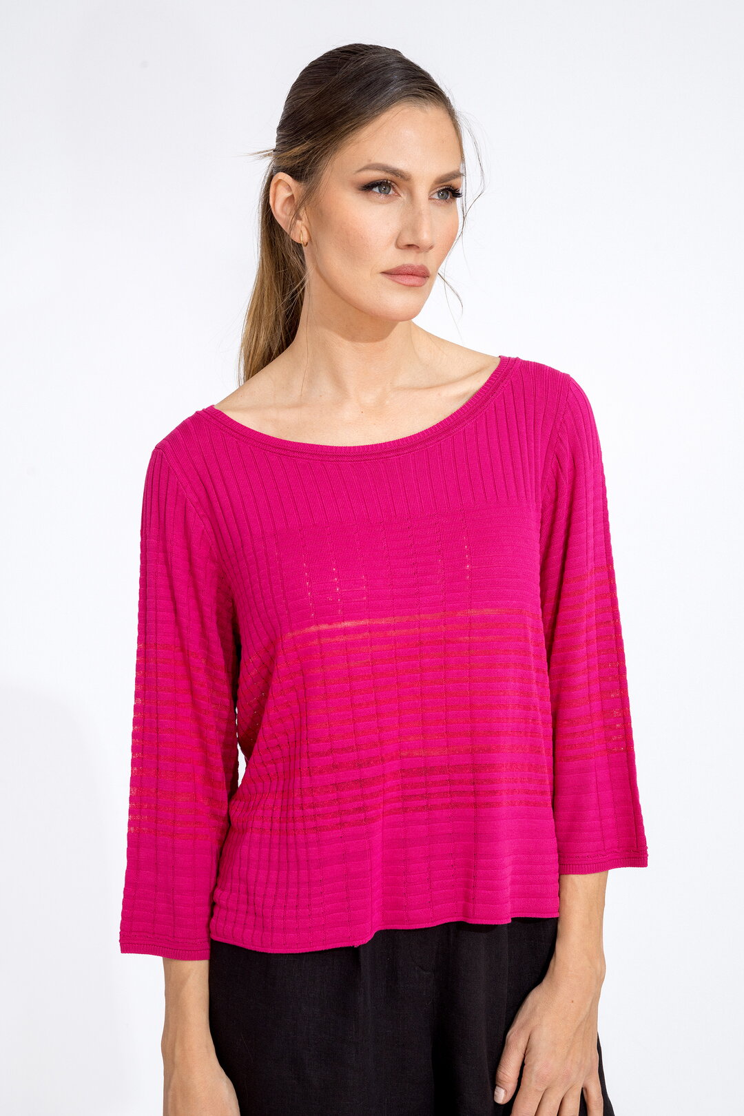 Boat neck Pullover, Structure Pattern