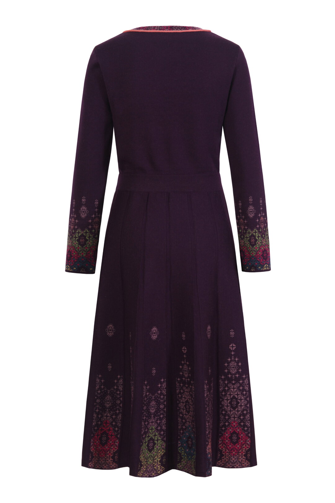 Jacquard Kleid, Ornament Motiv