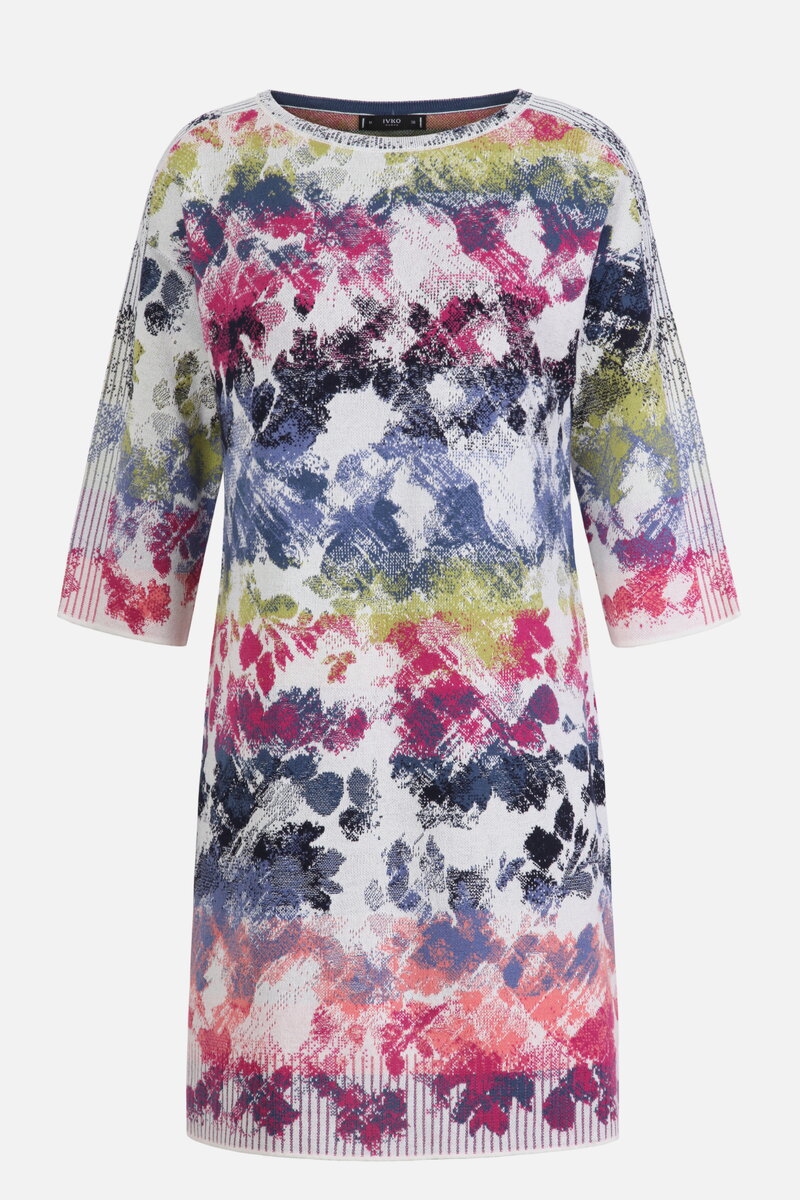 Jacquard Dress, Camouflage Pattern