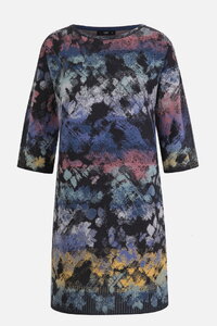 Jacquard Dress, Camouflage Pattern