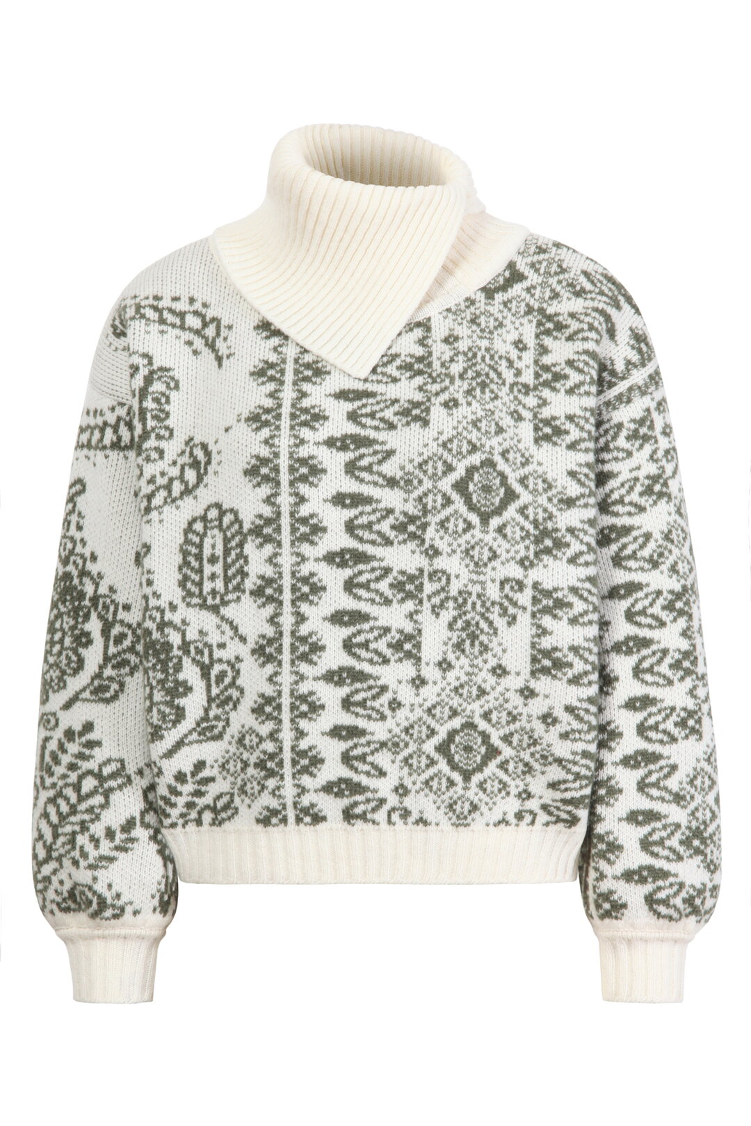 Rollkragenpullover, Ornament Motiv