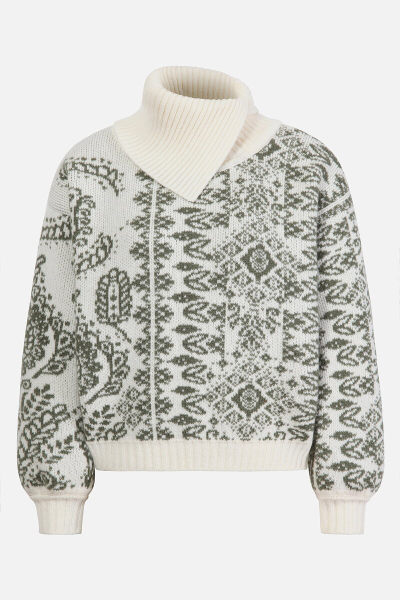 Rollkragenpullover, Ornament Motiv