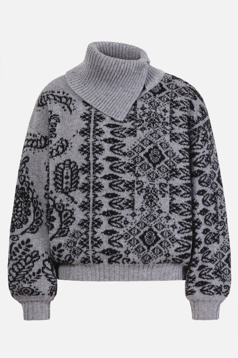 Rollkragenpullover, Ornament Motiv