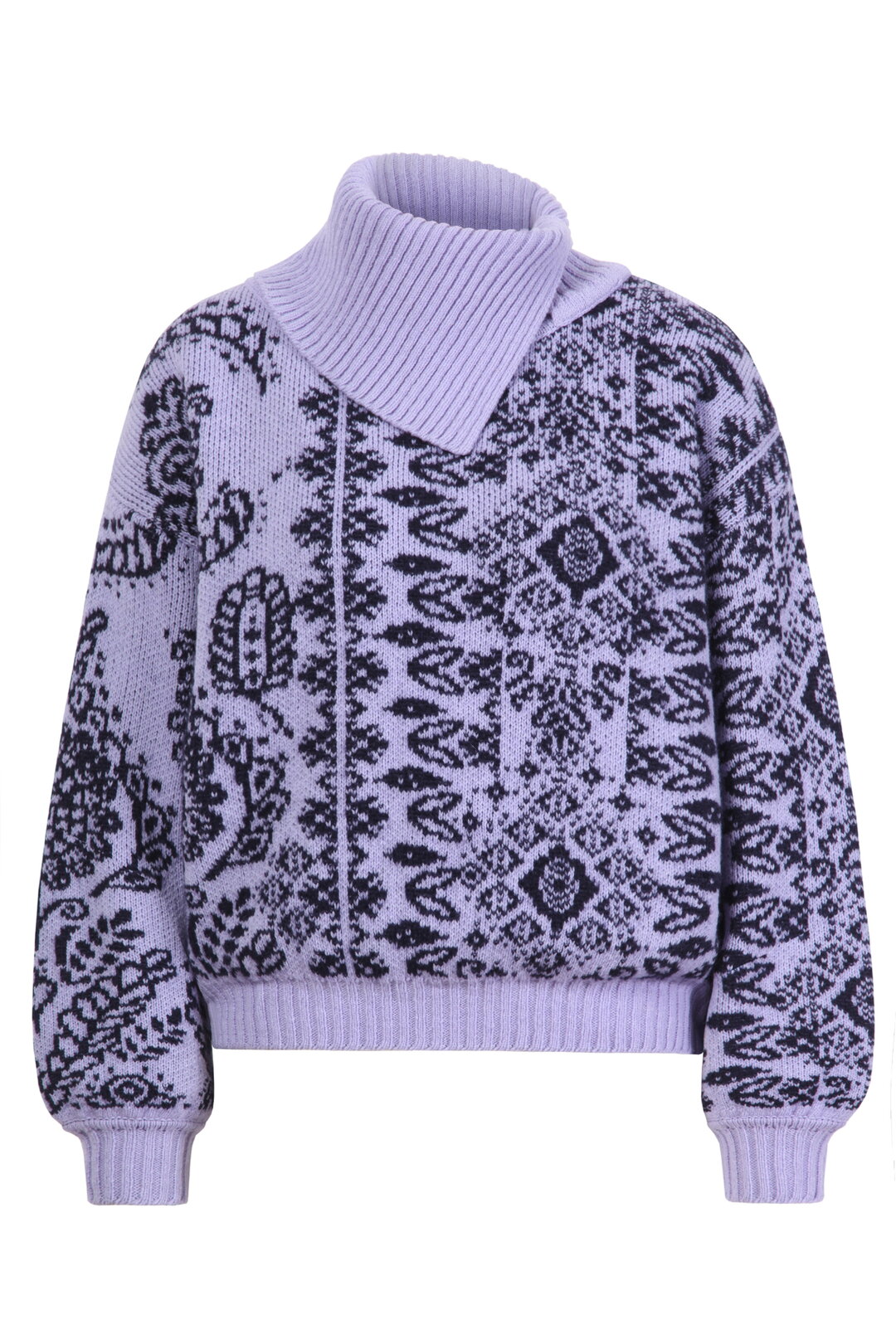 Rollkragenpullover, Ornament Motiv