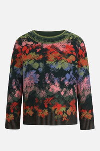 Jacquard Pullover, Camouflage Pattern