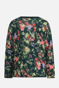 V-Neck Pullover, Camouflage Print