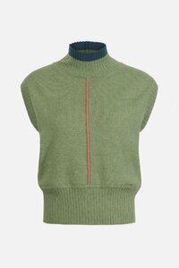 Sleeveless Pullover, Color Blocking