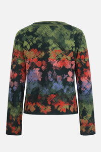 Strickjacke mit Reißverschluss, Camouflage Motiv