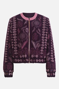 Bomber Jakna sa Ornament Vezom