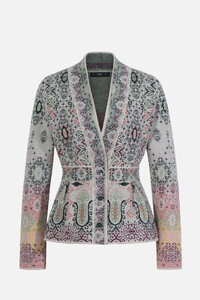 Jacquard-Jacke, Ornament Motiv