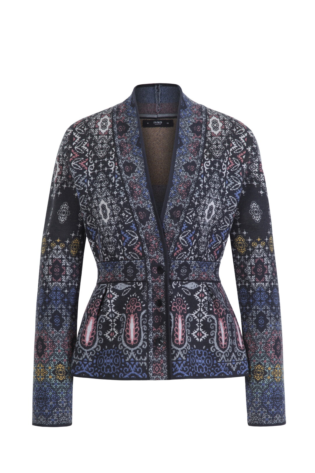 Jacquard-Jacke, Ornament Motiv