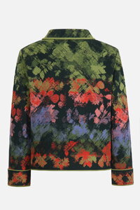 Jacquard-Strickjacke, Camouflage Motiv