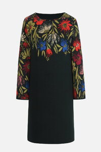 Jacquard Dress, Floral Pattern