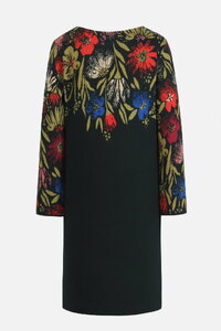 Jacquard Dress, Floral Pattern