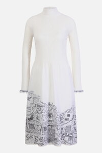 Turtleneck Dress, Favela Pattern