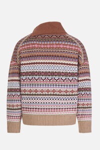 Rollneck Pullover, Stripe Pattern