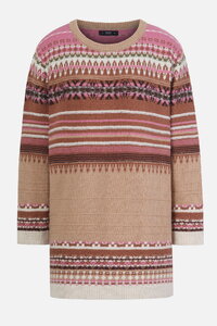 O-Neck Pullover, Stripe Pattern