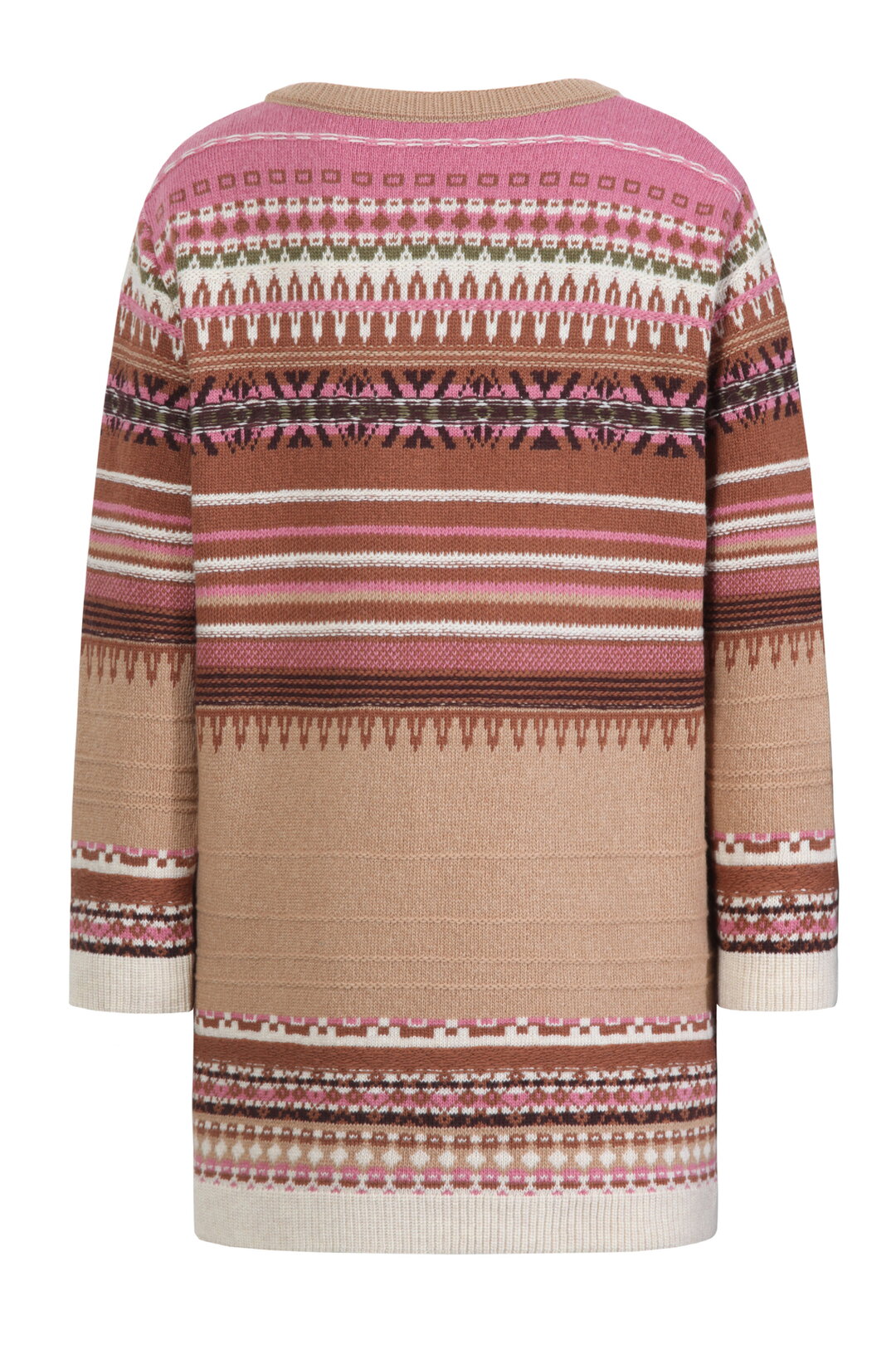 O-Neck Pullover, Stripe Pattern