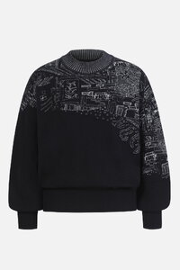 Intarsien-Pullover, Favela Motiv