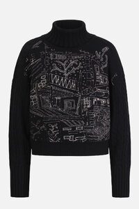 Rollneck Pullover, Favela Pattern