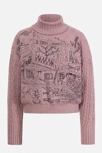 Rollneck Pullover, Favela Pattern