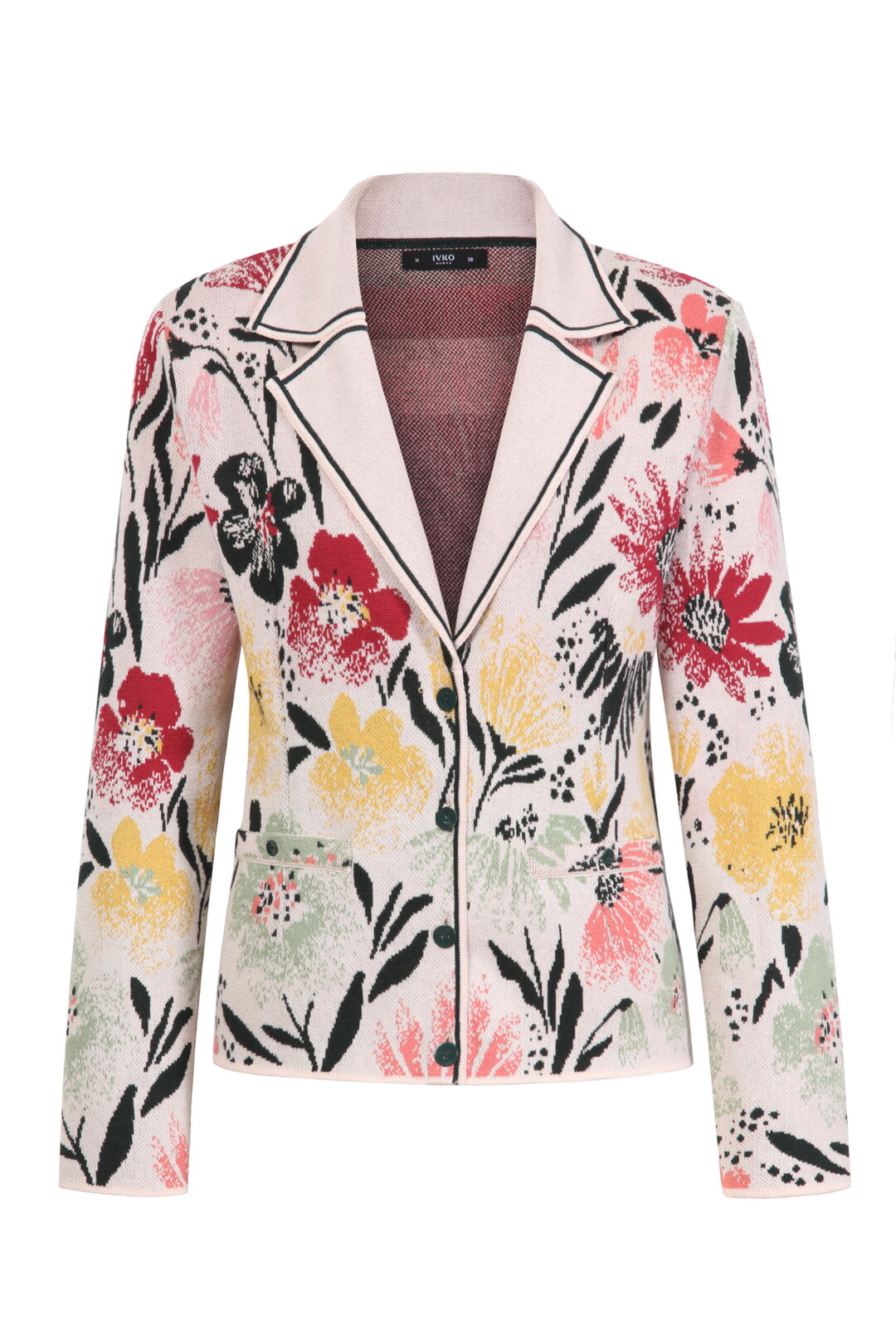 Jacquard Jacket, Floral Pattern