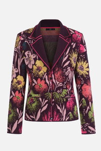 Jacquard Jacket, Floral Pattern