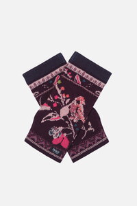 Wrist Warmers, Floral Pattern