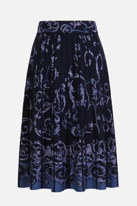 Jacquard Midi Skirt, Illumination Pattern