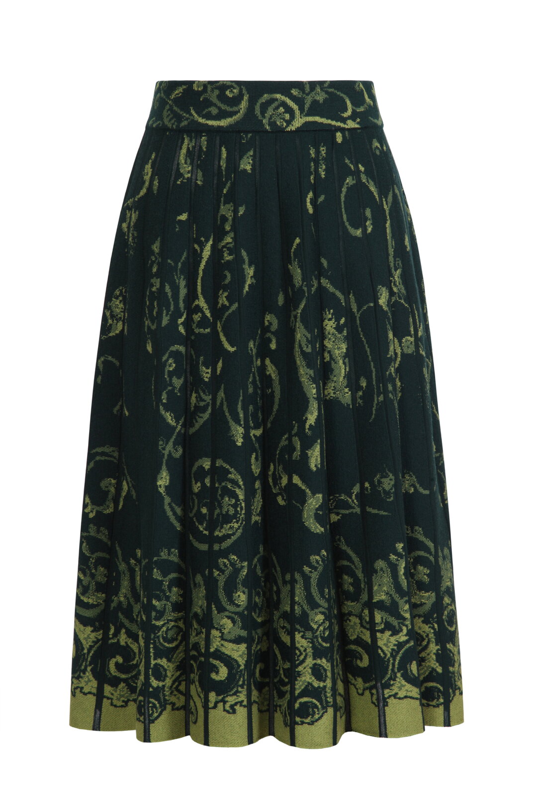 Jacquard Midi Skirt, Illumination Pattern