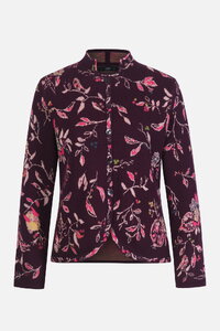 Jacquard-Jacke, Floralmuster