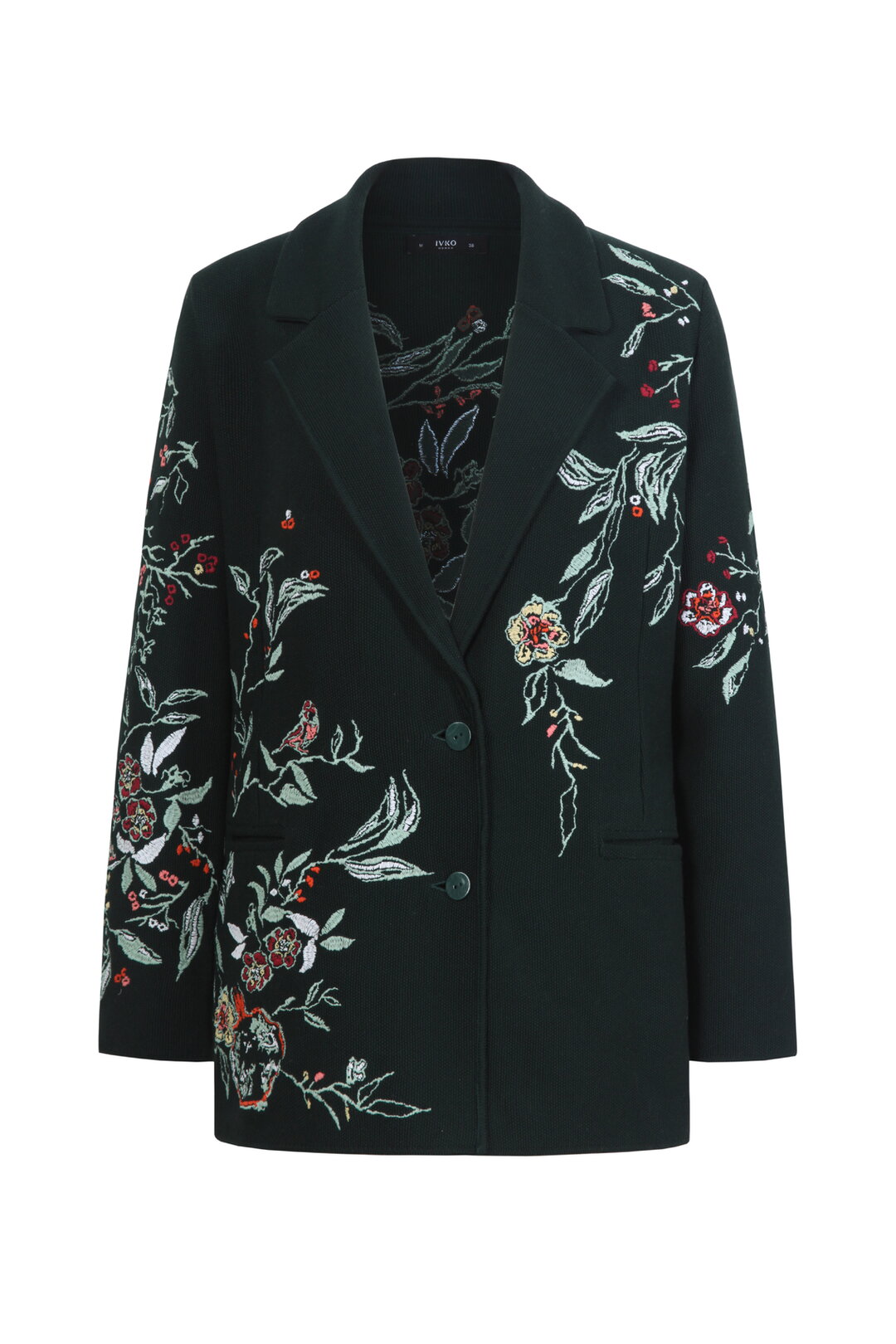 Blazer with Floral Embroidery